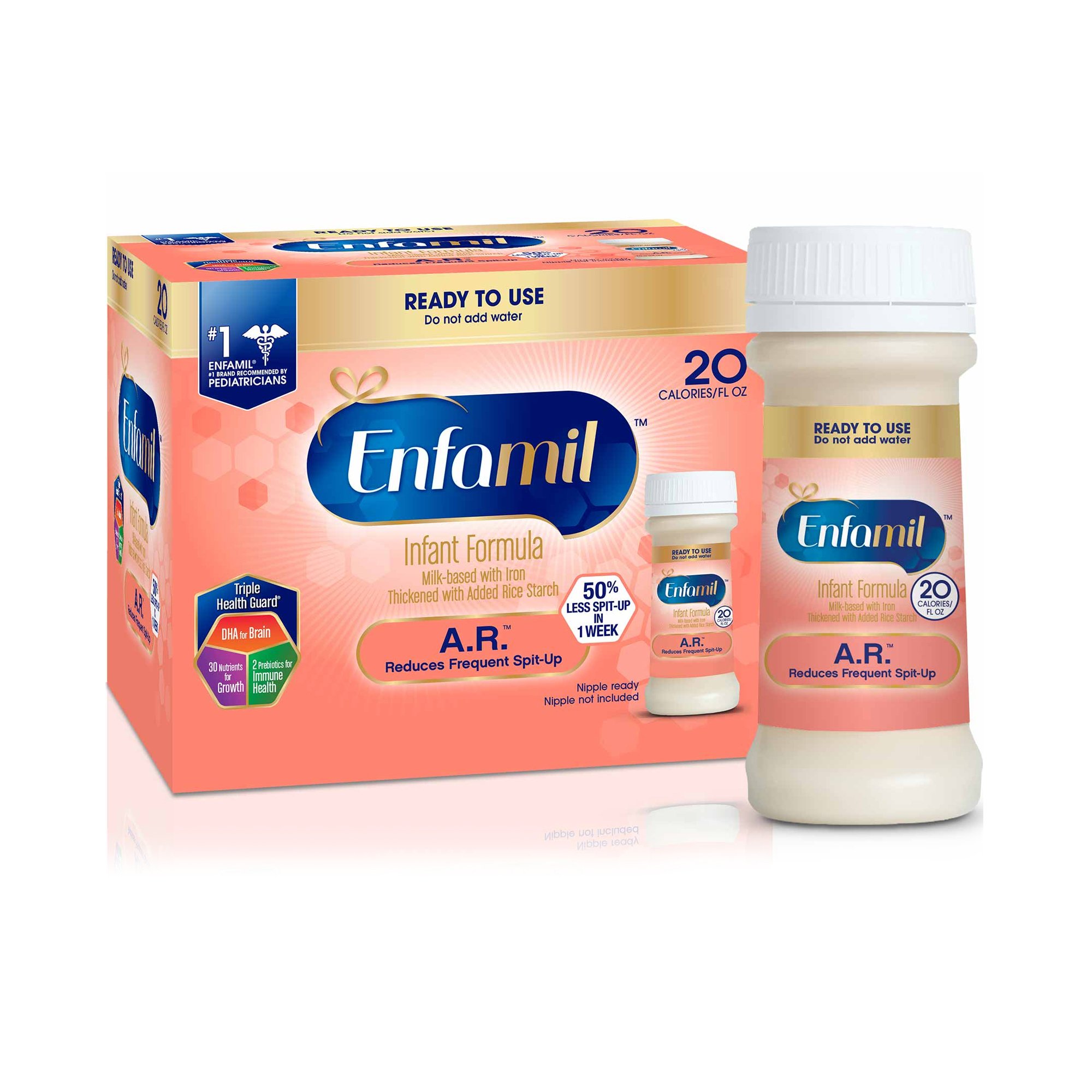 Enfamil A.R. Ready to Use Infant Formula, 2-ounce bottle MK 640173