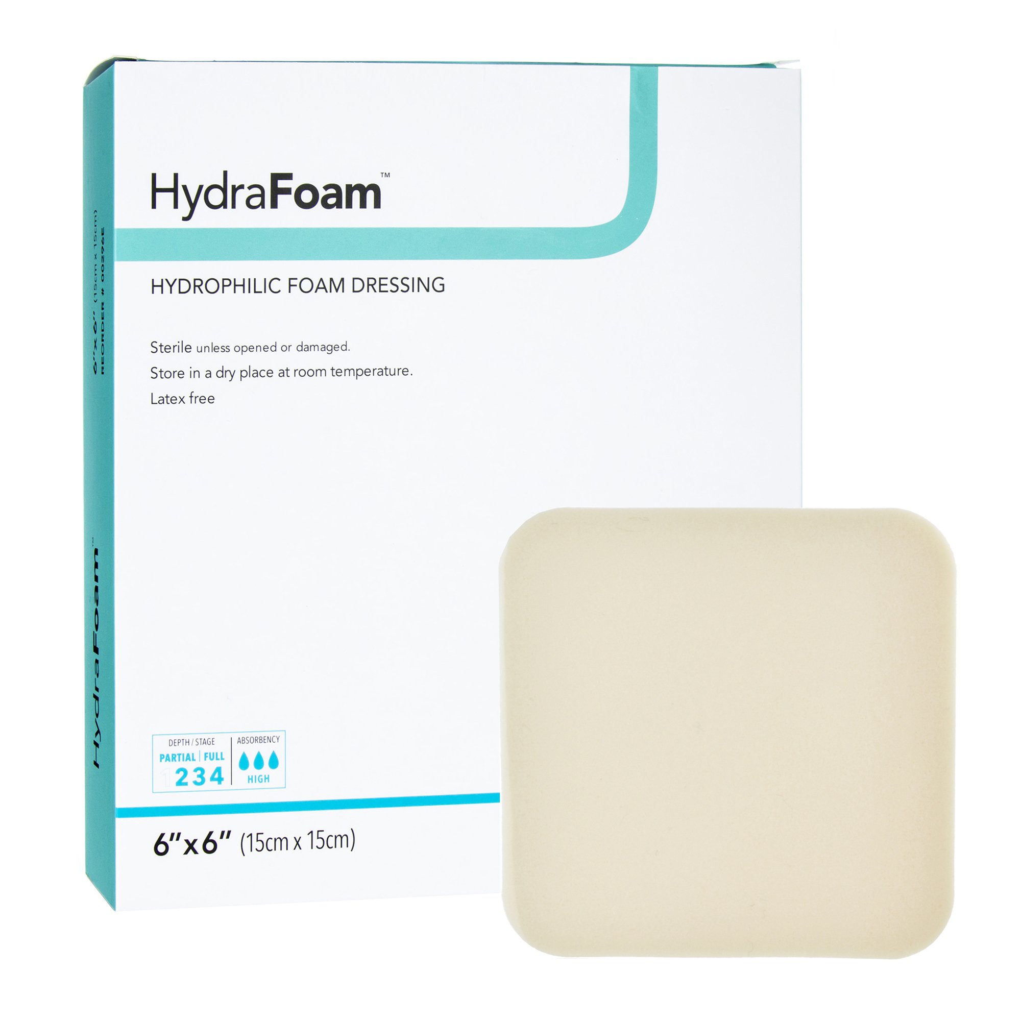 HydraFoam Nonadhesive Foam Dressing, 6 x 6 Inch MK 719723