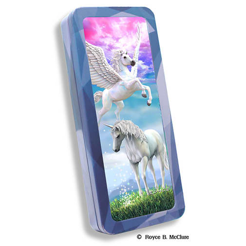 Pegasus and Unicorn Pencil Tin