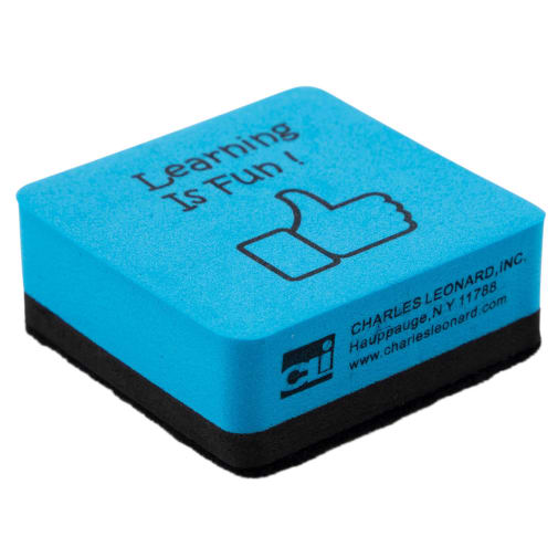 Multi-Purpose Mini Whiteboard Eraser 2x2" Blue (Learning is Fun)