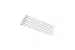 8in Nylon Cable Ties, White, Qty 100, Wall Mountable