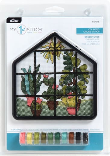 My 1st Stitch Kit - Greenhouse (4")