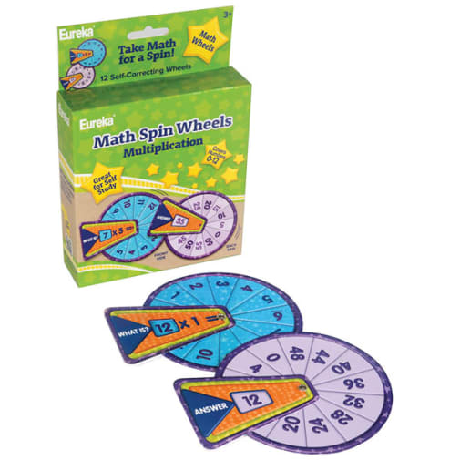 Math Spin Wheels - Multiplication