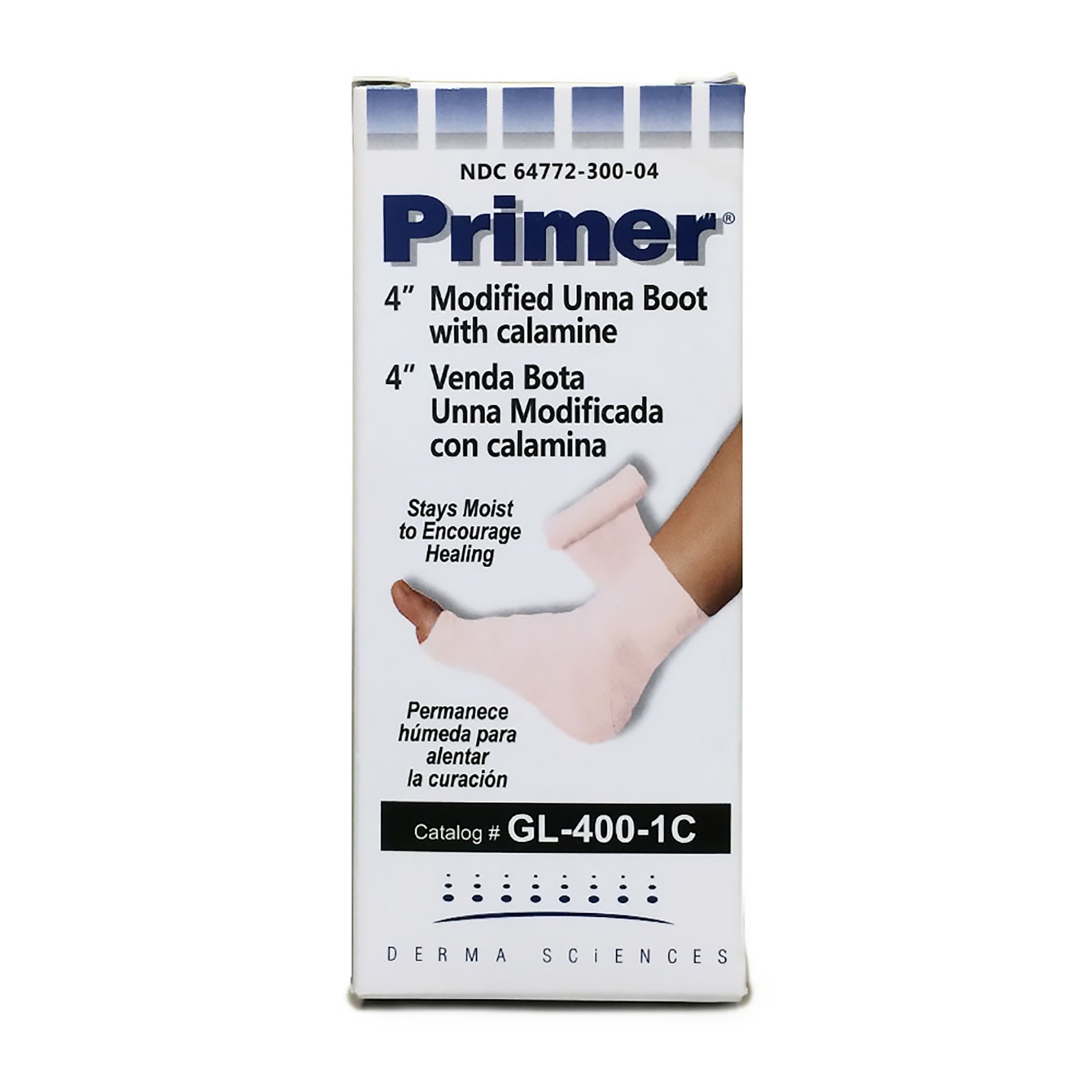 Primer Unna Boot with Calamine / Zinc Oxide, 4 Inch x 10 Yard MK 202273