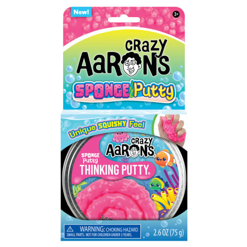 Crazy Aaron's Sponge Putty Thinking Putty 4" Tin