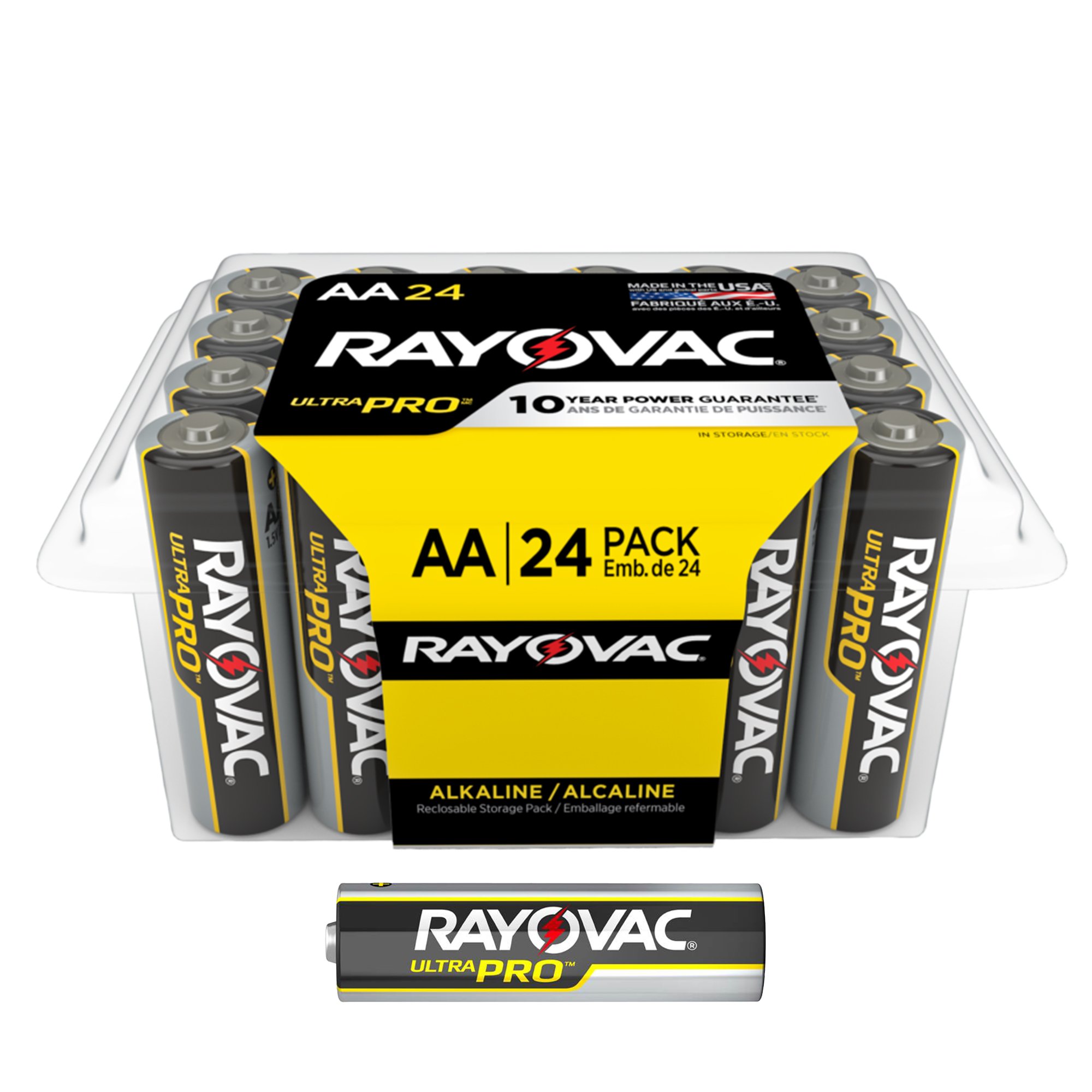 Rayovac Ultra Pro Alkaline AA Batteries, 24 Pack MK 1180464