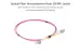 1M LC-LC OM4 40G 50/125 Multimode Duplex UPC Fiber Patch Cable, Violet
