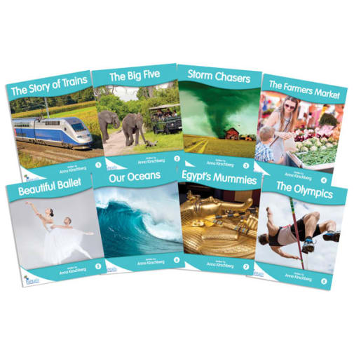 Fantail Readers: Non-Fiction - Turquoise (set of 8) Reading Level 17-18, Guided Reading Level I-K