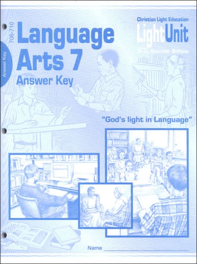 Language Arts LightUnit 706-710 Answer Key Sunrise Edition