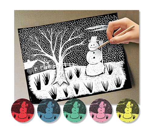 Scratch-Art Solid Colors - 10 Each of 6 Colors