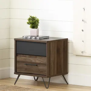 2-Drawer Nightstand - End Table with Storage