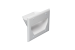 3-Gang Recessed Low Voltage Cable Plate, White