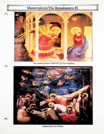 Classical Approach Masterpiece Lesson Cards Part IV The Renaissance, Reformation, & 1600's