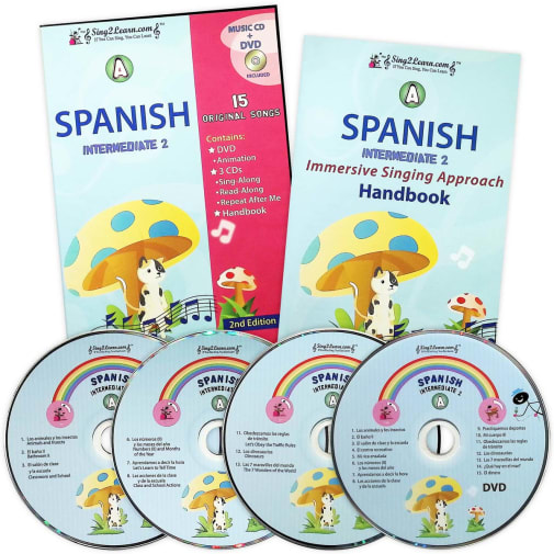 Spanish Intermediate 2A Combo (Song Book, CDs, DVD)