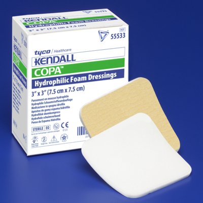 Kendall Foam Plus Nonadhesive without Border Foam Dressing, 4 x 4 Inch MK 548573