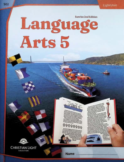 Christian Light Language Arts LightUnit 502 Sunrise 2nd Edition