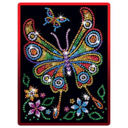 Sequin Art Red Amber Butterfly