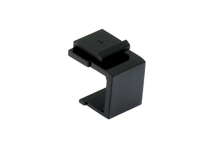 Keystone Snap In Wall Plate Blank, Black