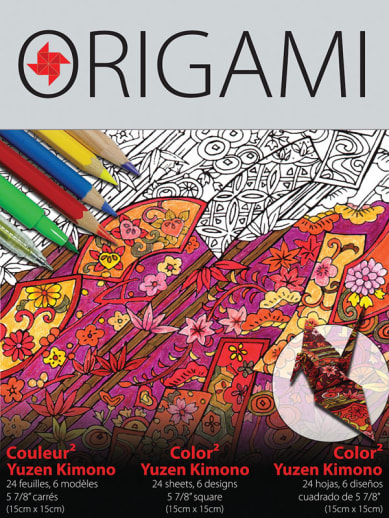 Colorfold Origami Paper - Yuzen Kimono (24 sheets)