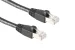 Cat6A Shielded Ethernet Patch Cable, Half-moon Boot, 2 ft, Black