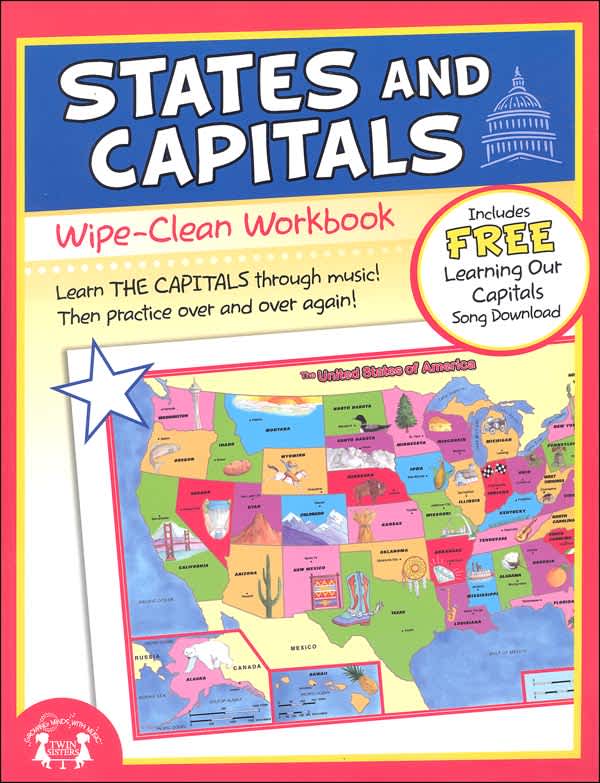 States and Capitals Wipe-Clean Workbook