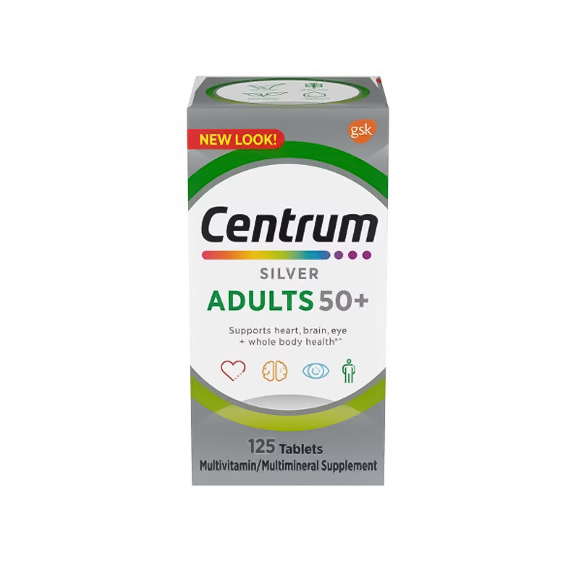 Centrum Silver Adults 50+ Multivitamin/Multimineral Supplement Tablets MK 1230547