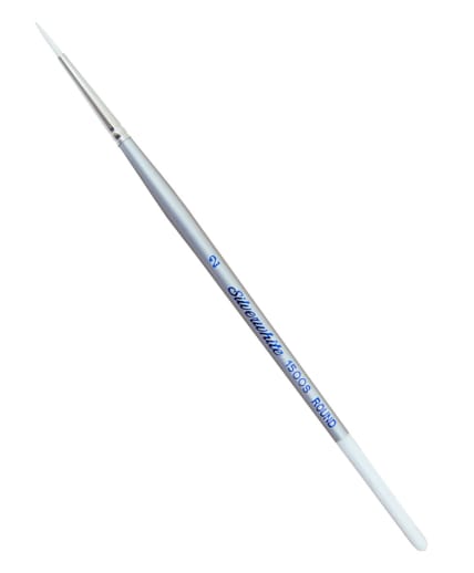 Silverwhite Synthetic Short Handle Round 2 Paint Brush