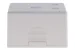 Keystone Surface Mount Box, 2 Port, White