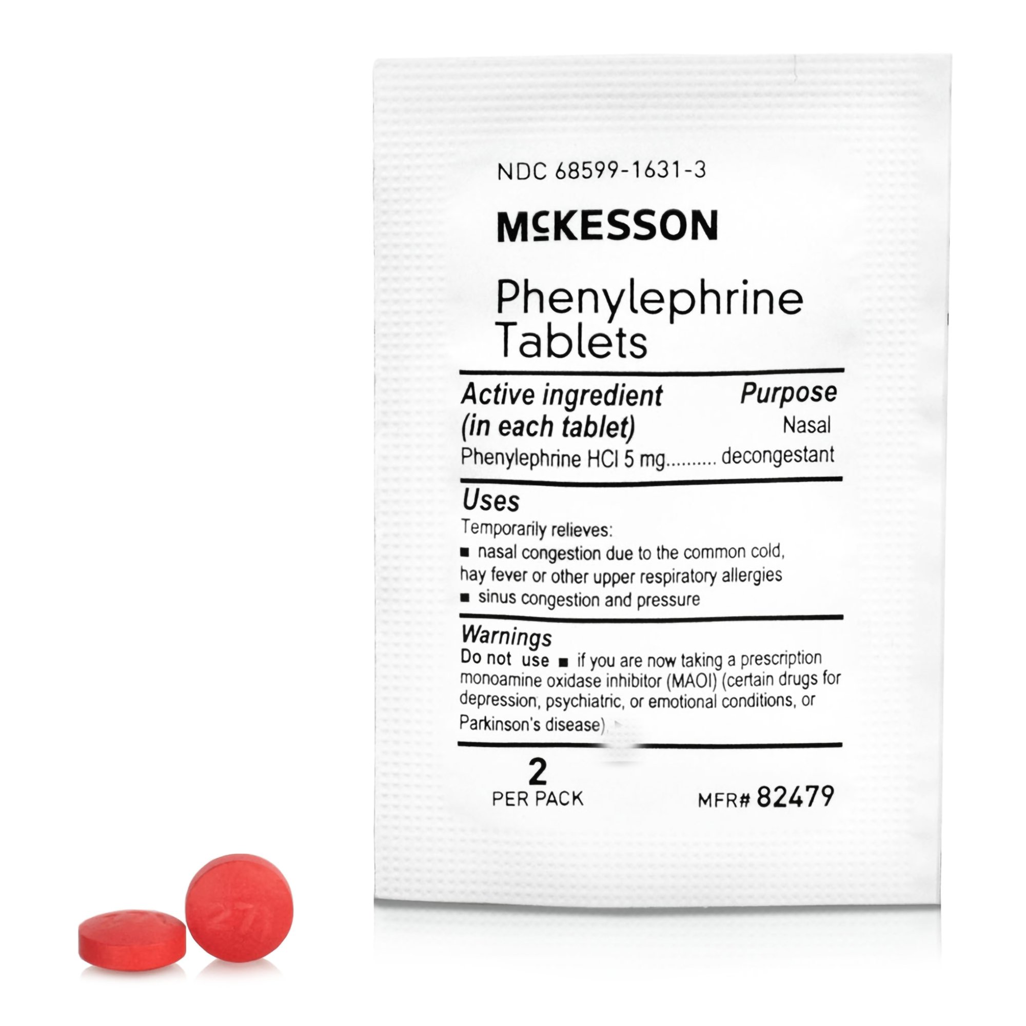McKesson Phenylephrine Sinus Relief MK 1111729