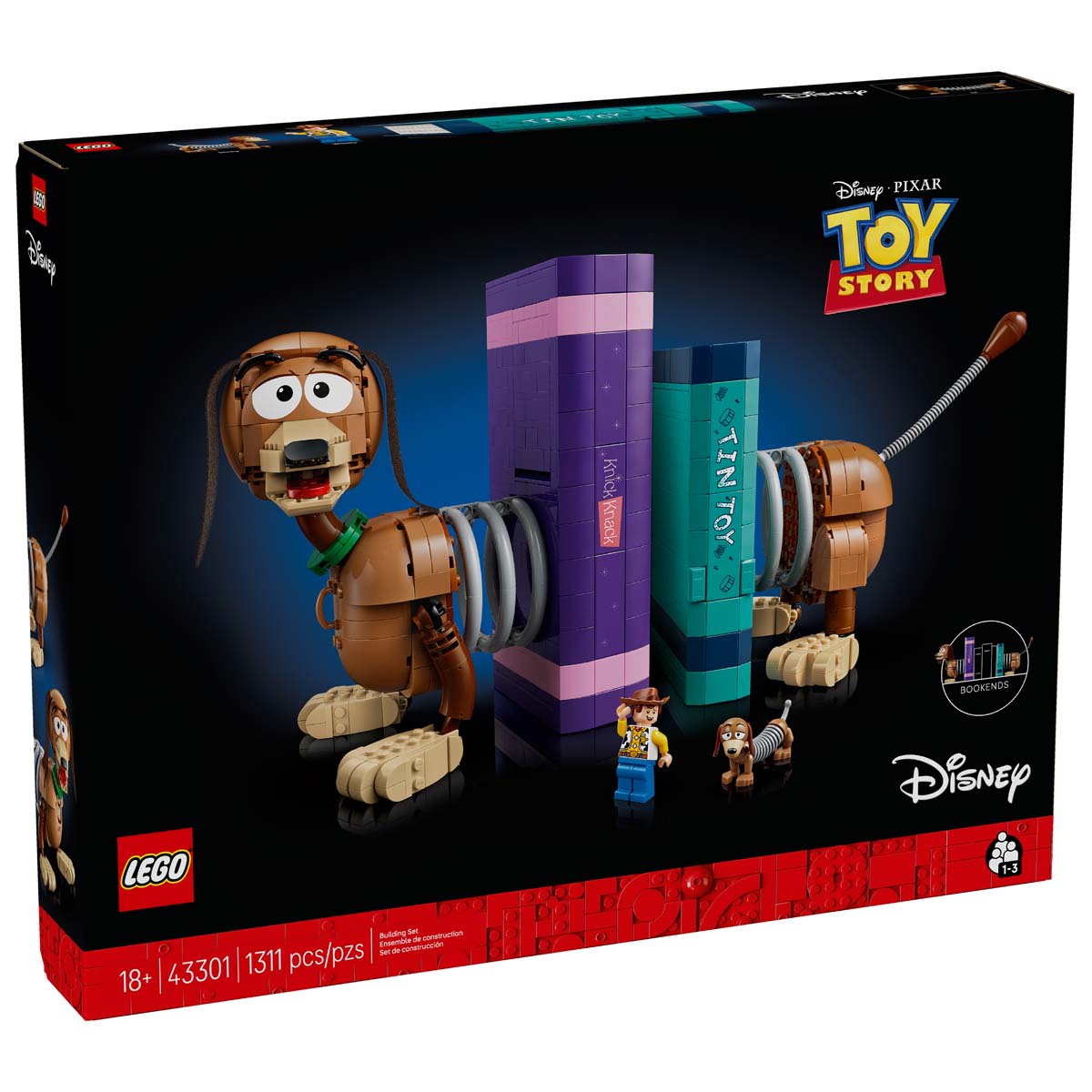 LEGO Disney Pixar Toy Story Slinky Dog Bookends (43301)