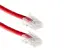 2ft Red Non-Booted CAT6 Ethernet Patch Cable