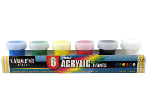 Acrylic Paints - 6 Count