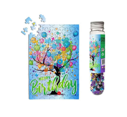 MicroPuzzles Happy Birthday Tree 150-Piece Jigsaw Puzzle