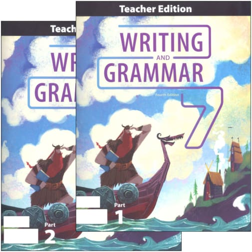 BJU Press Writing & Grammar 7 Teacher Edition 4th Edition