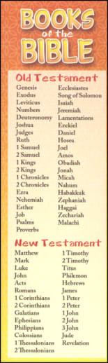 Books of the Bible Bookmark (Kids)