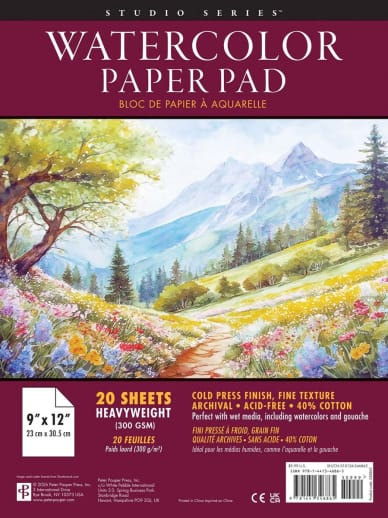 Watercolor Paper Pad (20 Sheets)