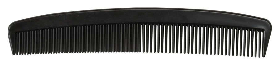 Comb 7 Inch Black Plastic MK 454969