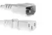 AC Power Cord, C13 to C14, 14 AWG, 4ft, White