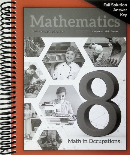 Mathematics 8 Solution Key