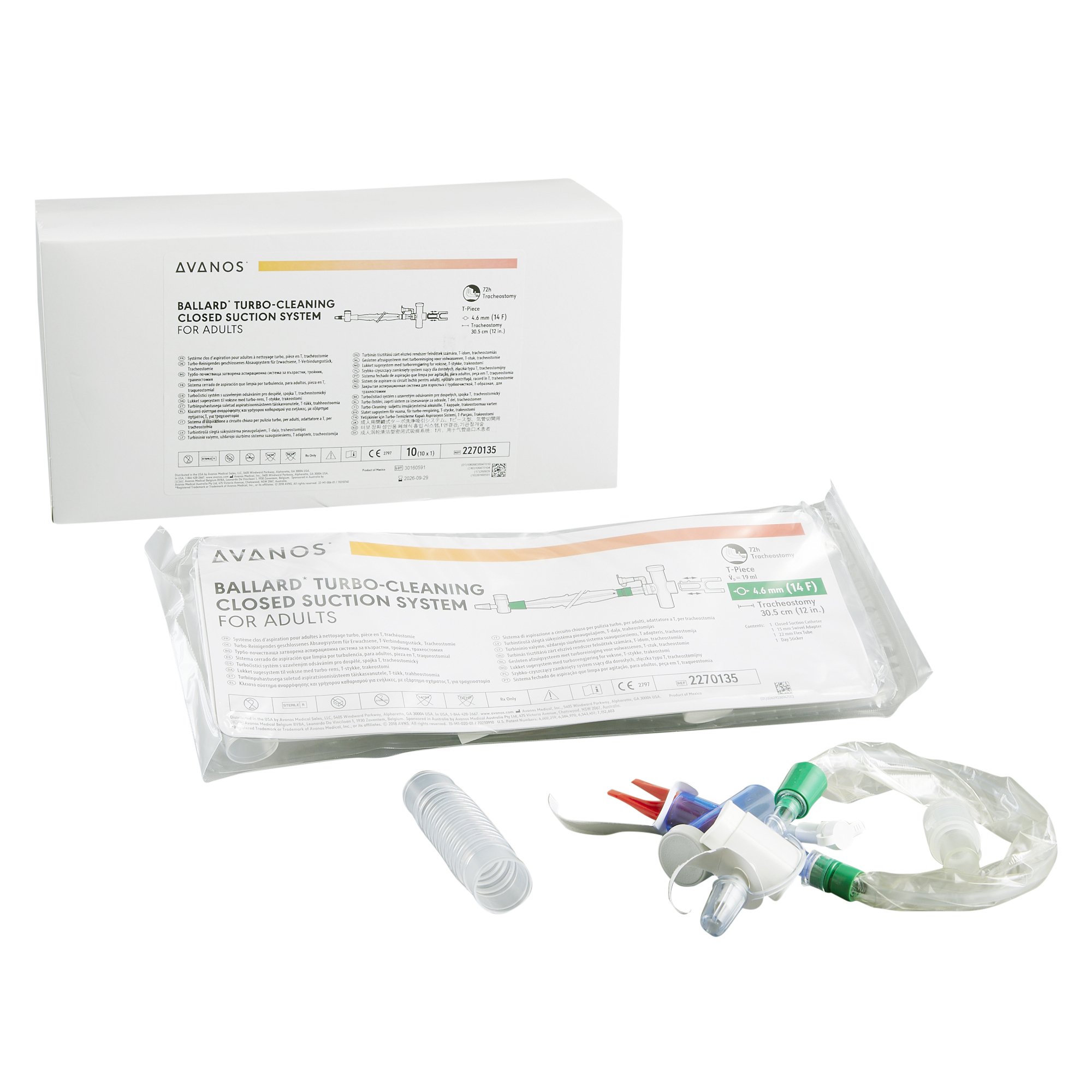 Halyard Ballard Turbo-Cleaning Closed Suction Catheter MK 450289