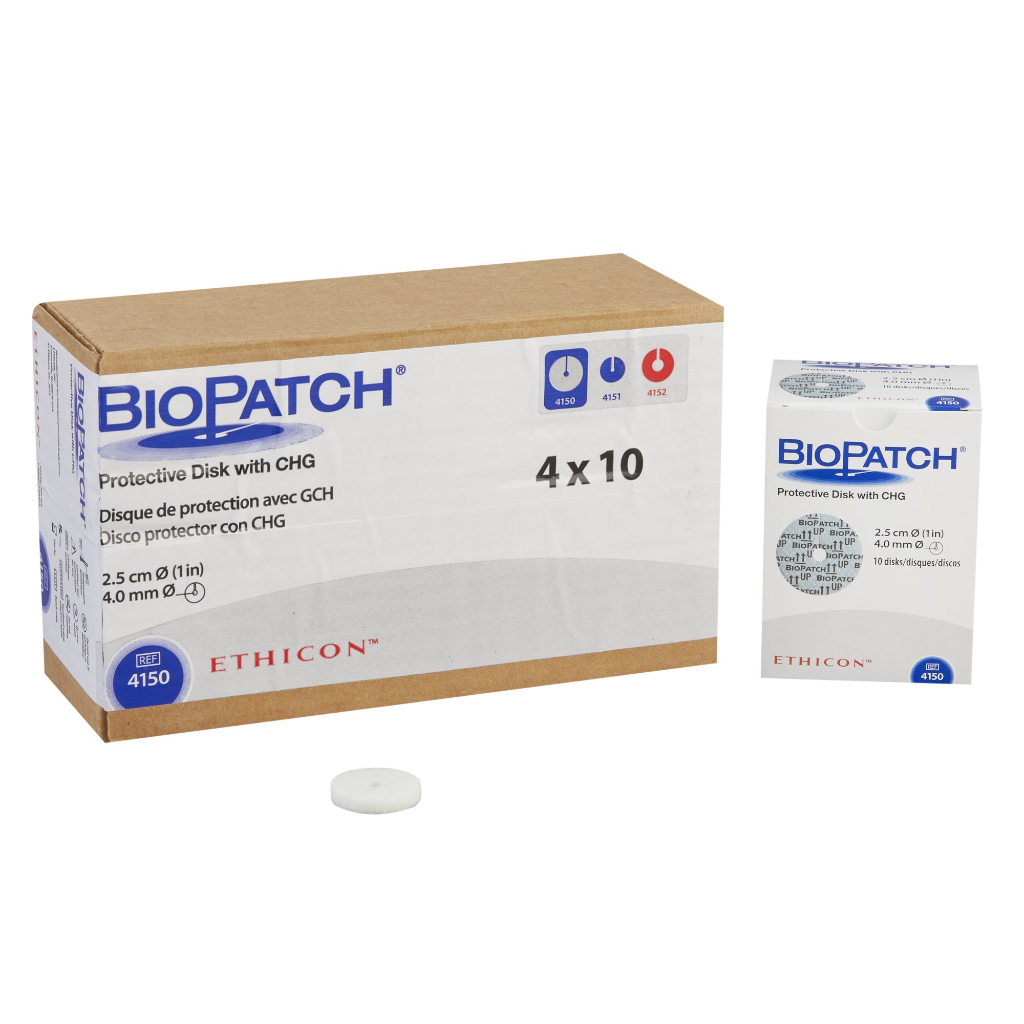 Biopatch I.V. Dressing with CHG, 1 Inch Disk With 4-mm Center Hole MK 702658