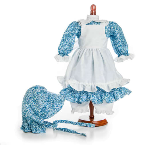 Mary Ingalls Doll Blue Prairie Dress
