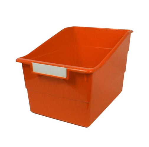 Wide Tattle Shelf File - Orange