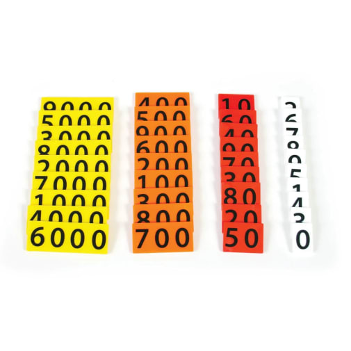 Place Value Tiles - 4 Value (single set)