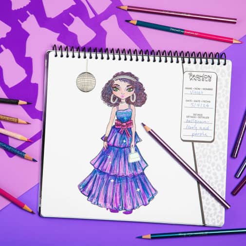Fashion Angels Glam Fashion Design Sketch Set