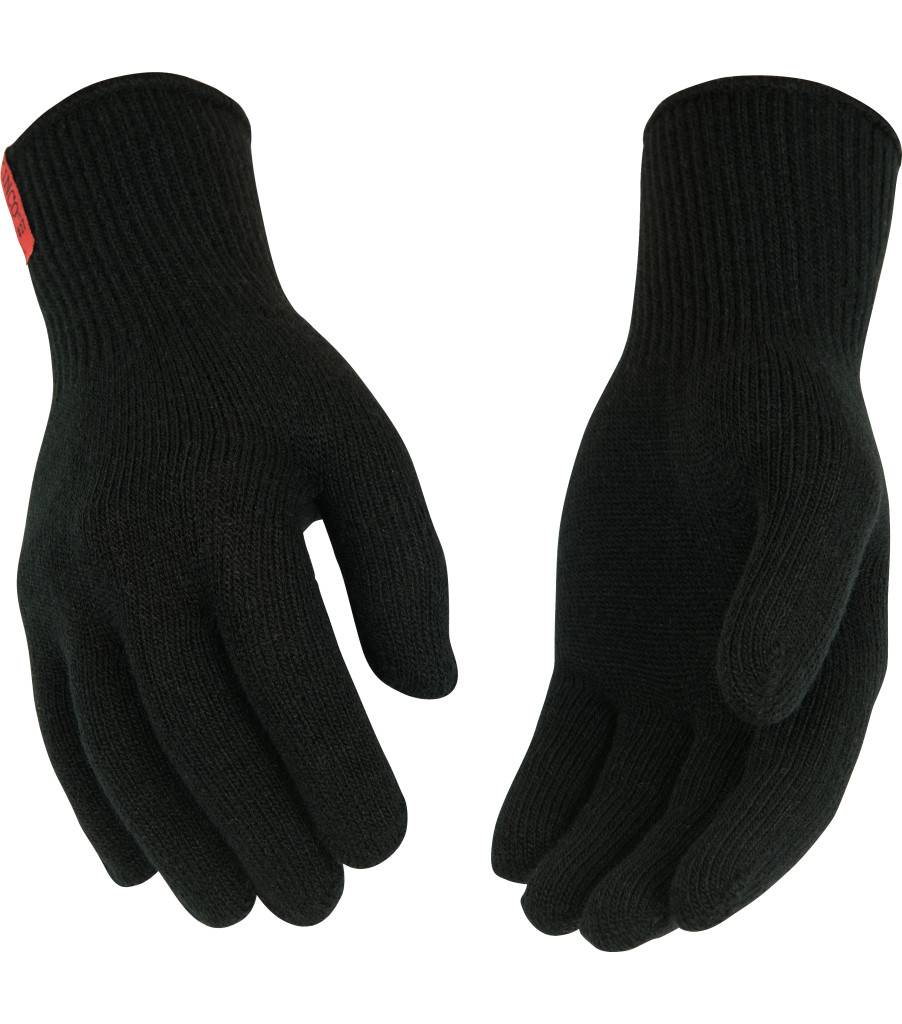 Heavyweight Thermal String Knit, Black, large image number 2