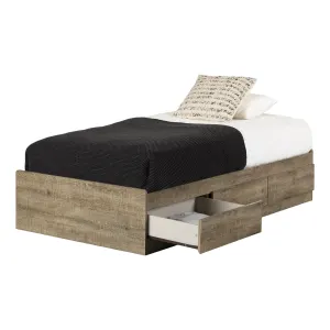Base para cama individual con 3 cajones