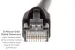 CAT6A Ethernet Patch Cable, Half-moon Boot, UTP, 75 ft, Black