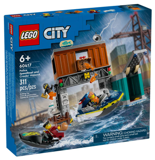 LEGO City Police Speedboat and Crooks' Hideout (60417)