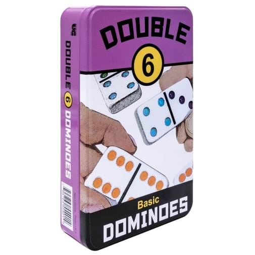 Double Six Dominoes Set in Storage Tin